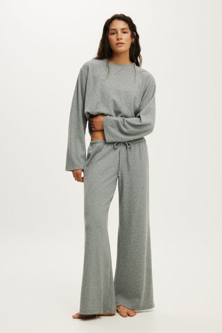 Super Soft Waffle Wide Leg Pant