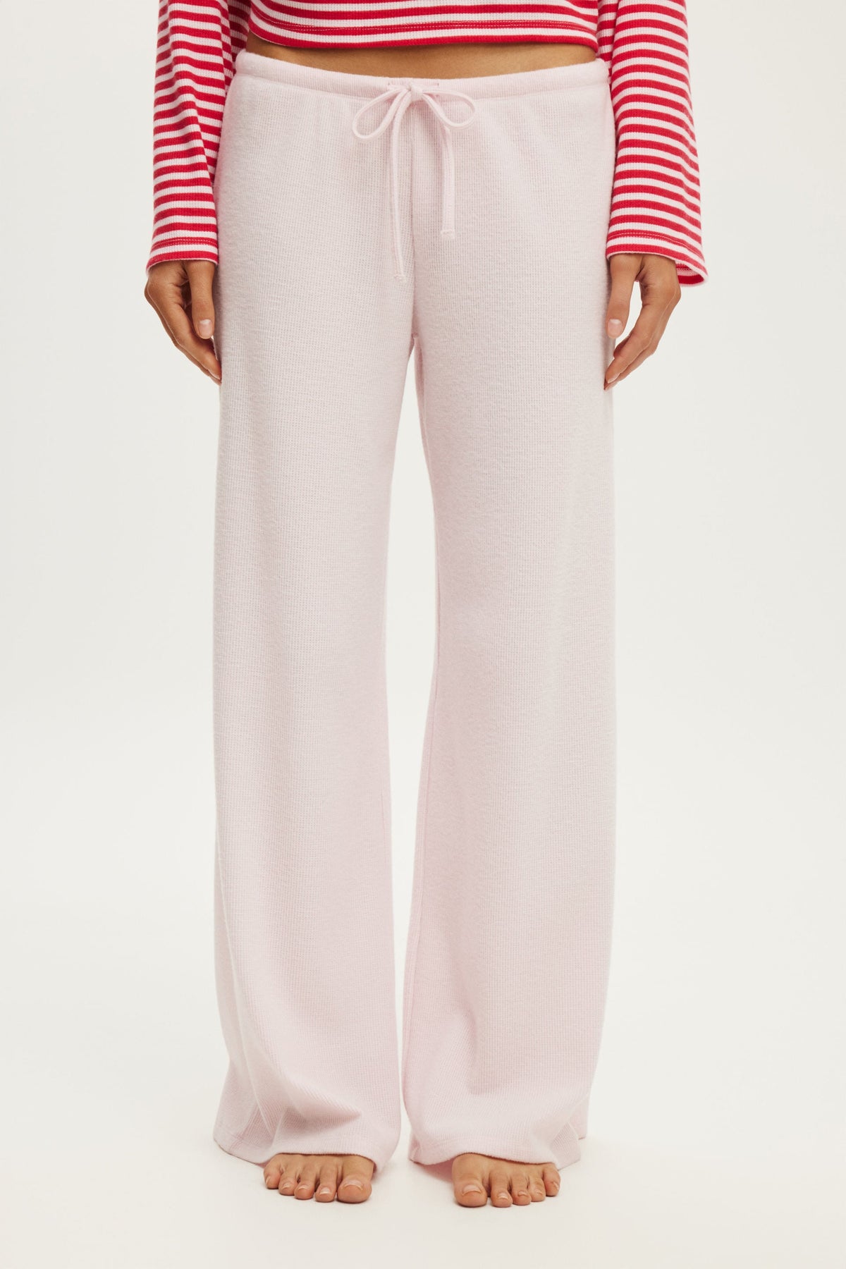 Super Soft Waffle Wide Leg Pant