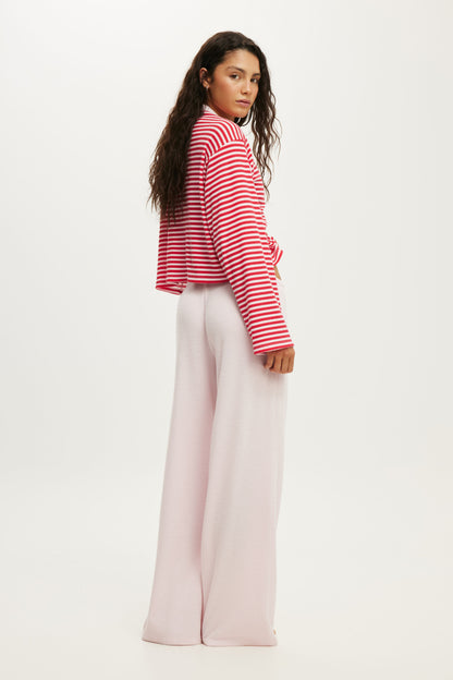 Super Soft Waffle Wide Leg Pant