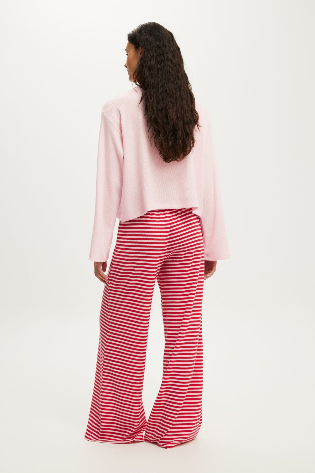 Super Soft Waffle Wide Leg Pant