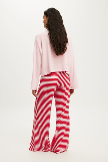 Super Soft Waffle Wide Leg Pant