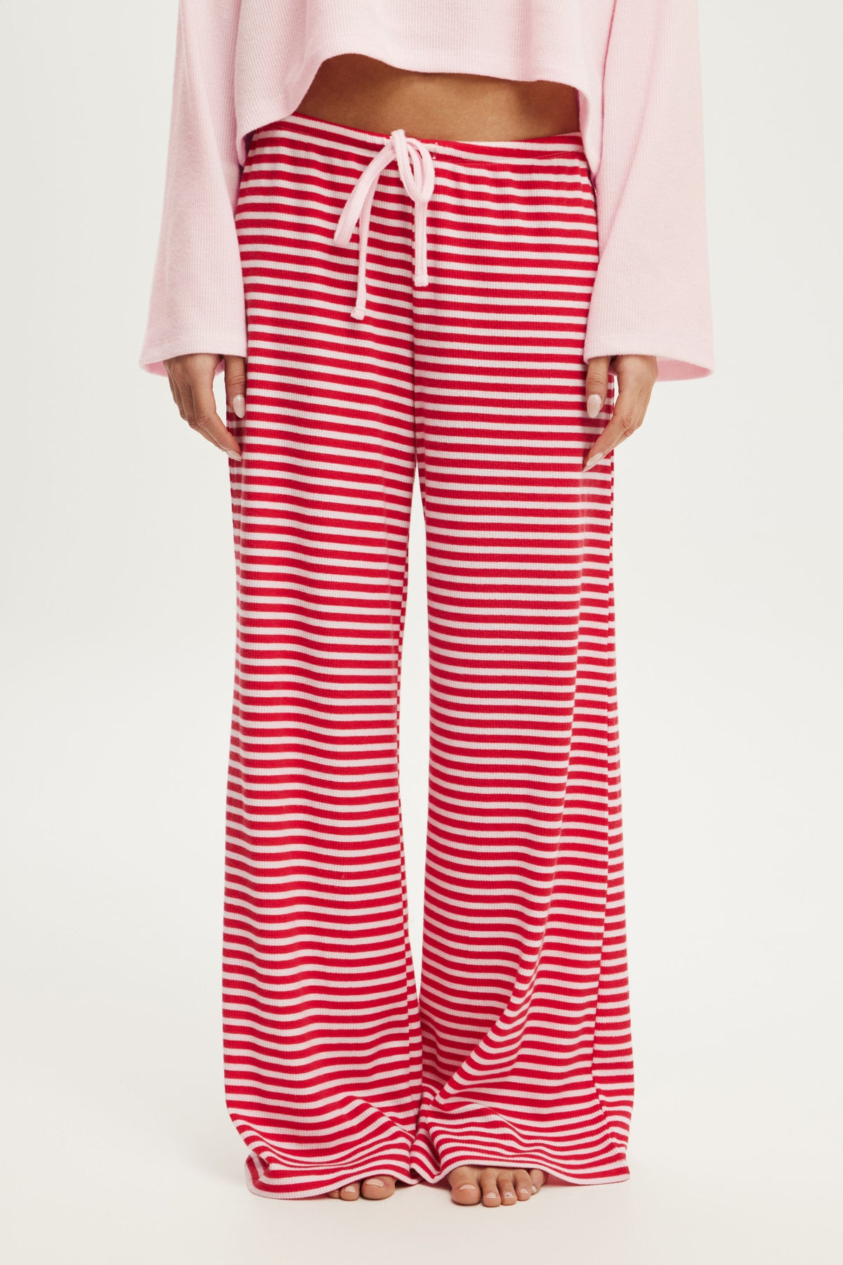 Super Soft Waffle Wide Leg Pant