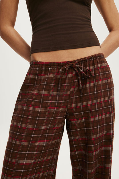 Cloud Soft Wide Leg Flannel Pant