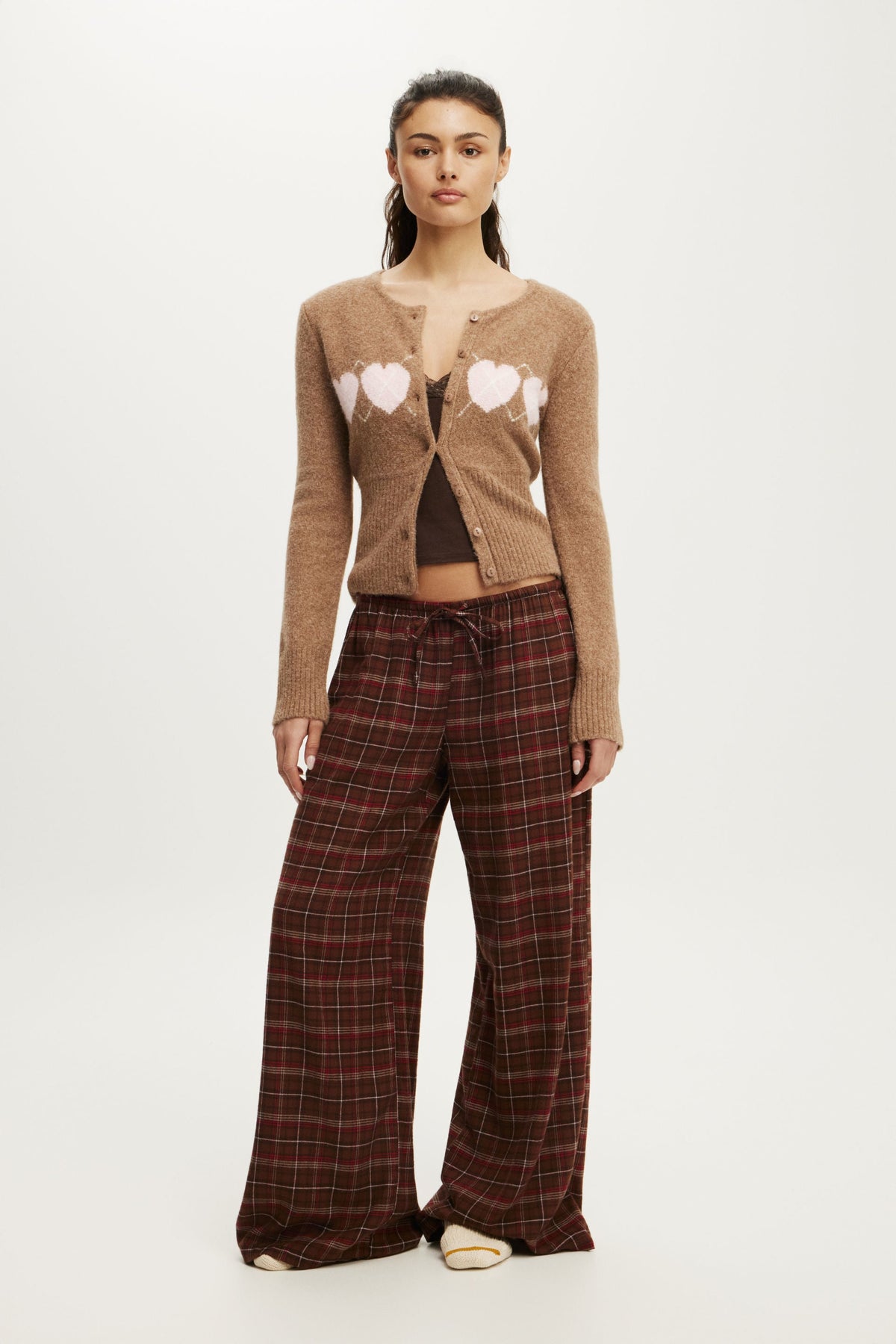 Cloud Soft Wide Leg Flannel Pant