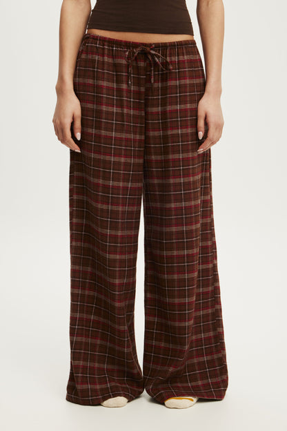 Cloud Soft Wide Leg Flannel Pant