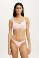 Branded Cotton Racer Back Bralette