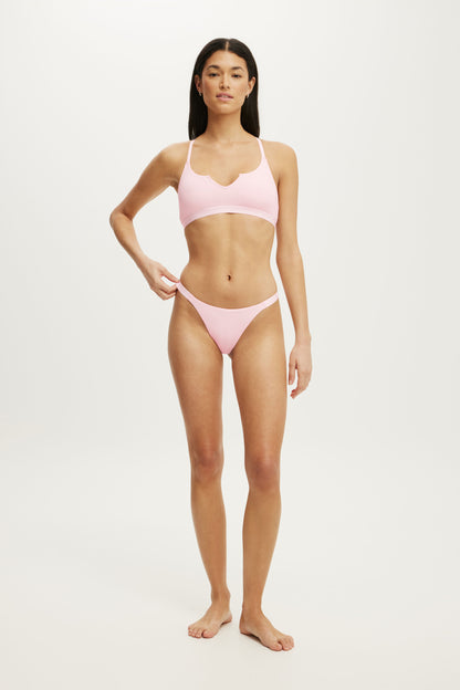 Branded Cotton Racer Back Bralette