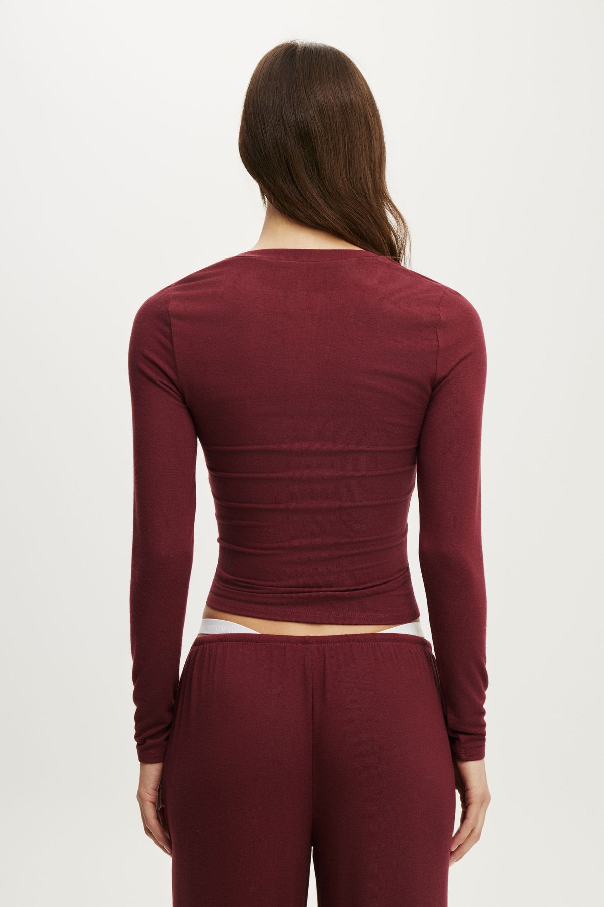 Super Soft Henley Long Sleeve Top