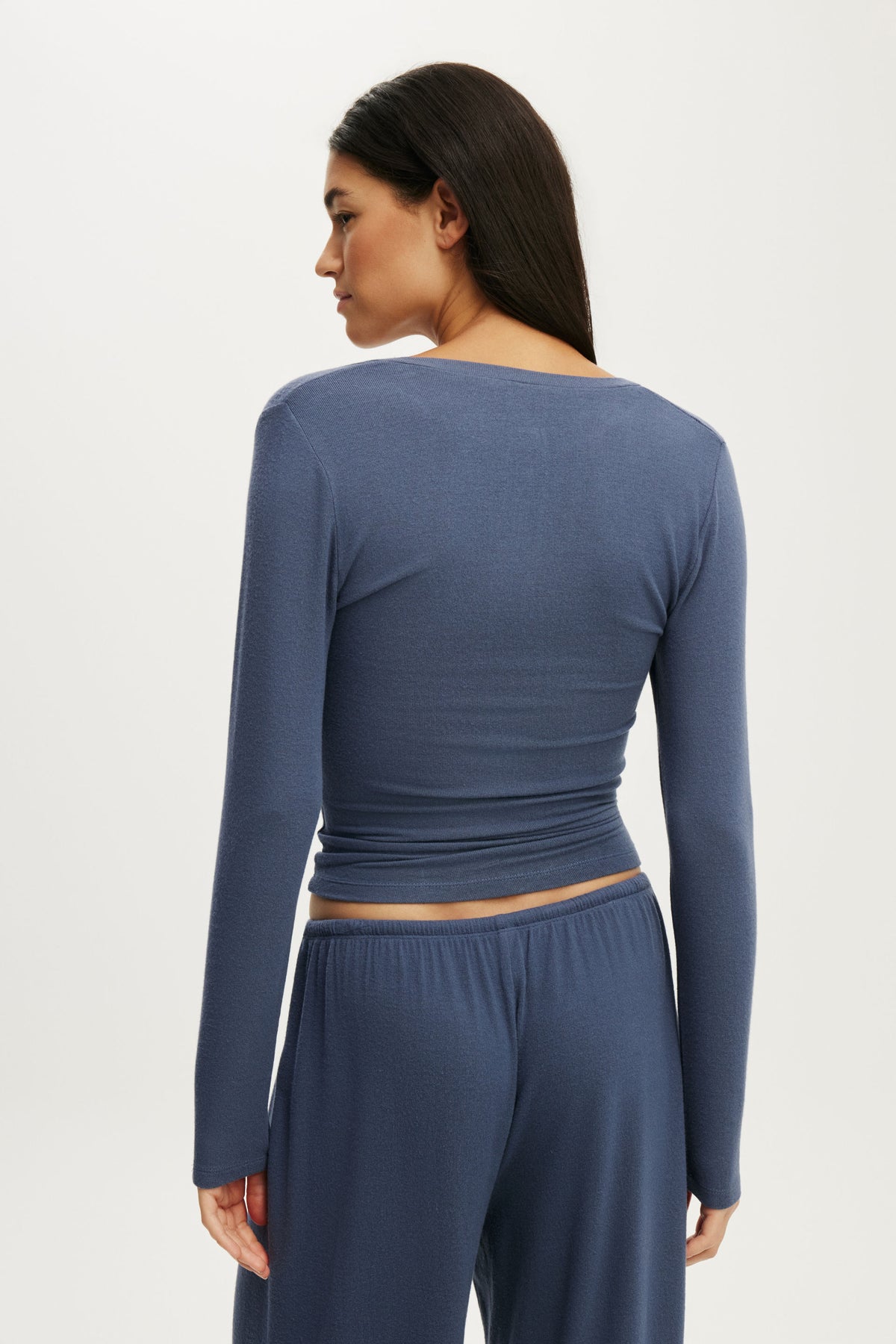 Super Soft Henley Long Sleeve Top