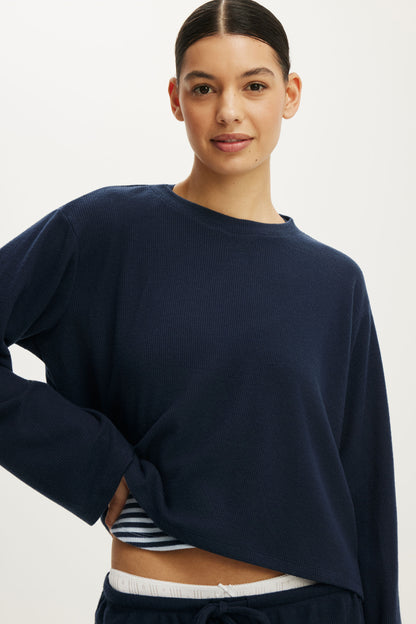 Super Soft Waffle Long Sleeve Top