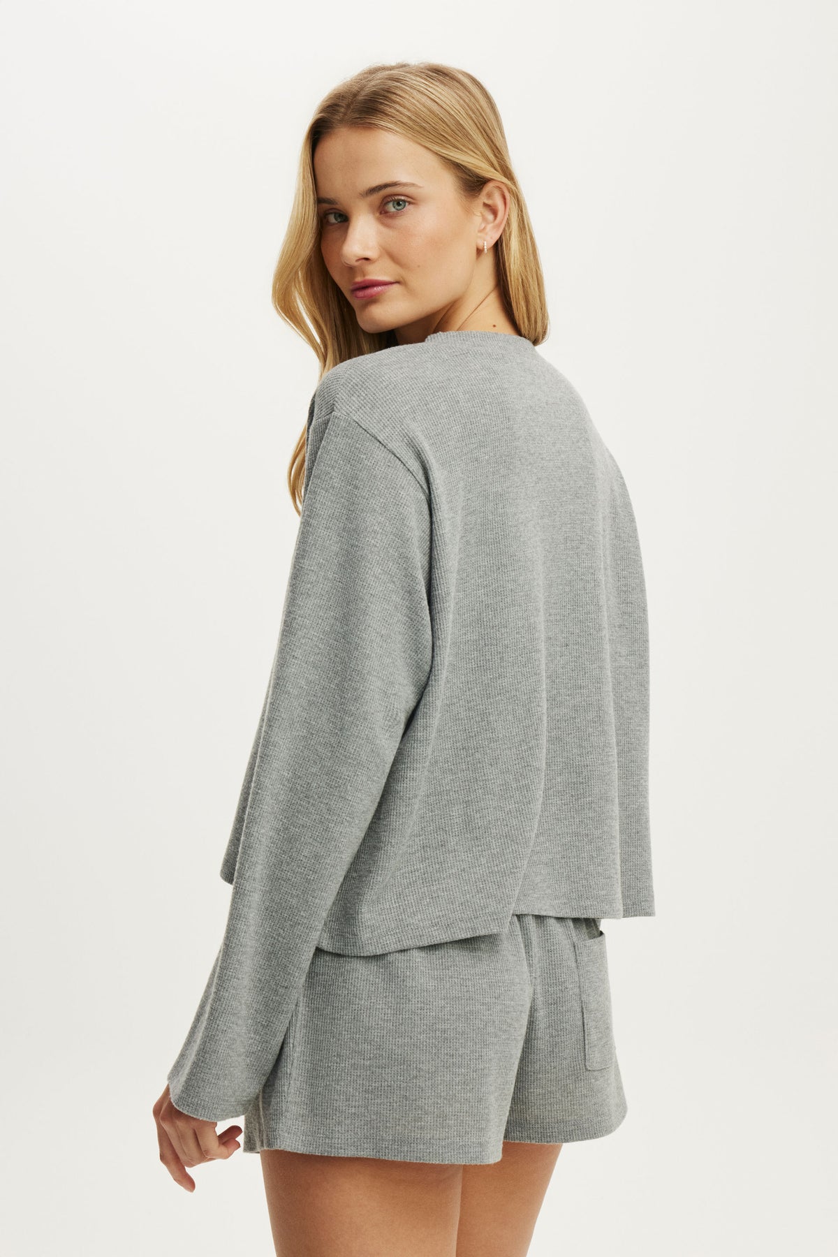 Super Soft Waffle Long Sleeve Top