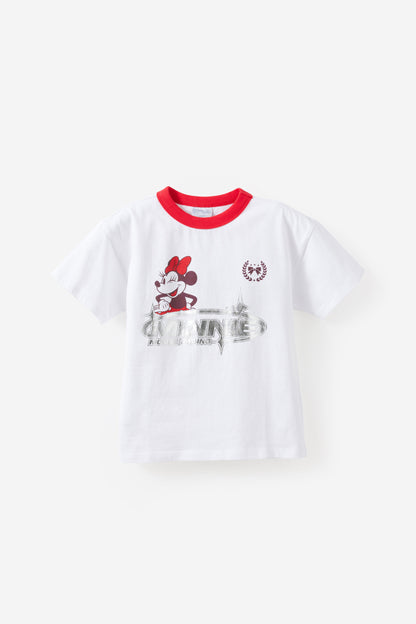 Mickey & Minnie Disney Drop Shoulder Short Sleeve Tee