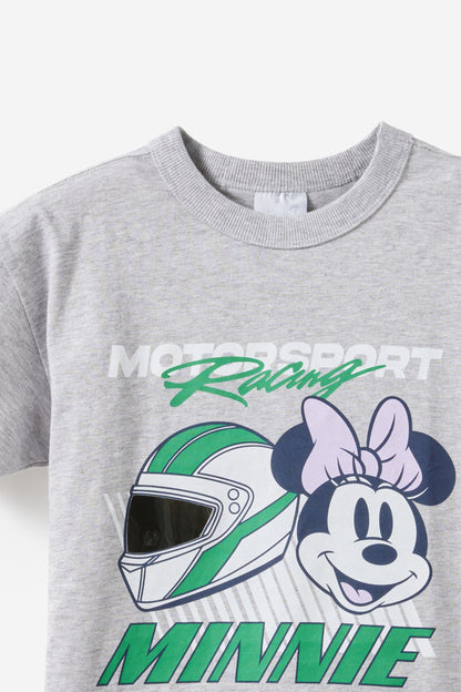 Mickey & Minnie Disney Drop Shoulder Short Sleeve Tee