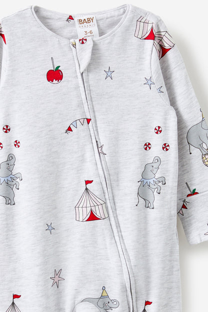 Growie Long Sleeve Zip Romper