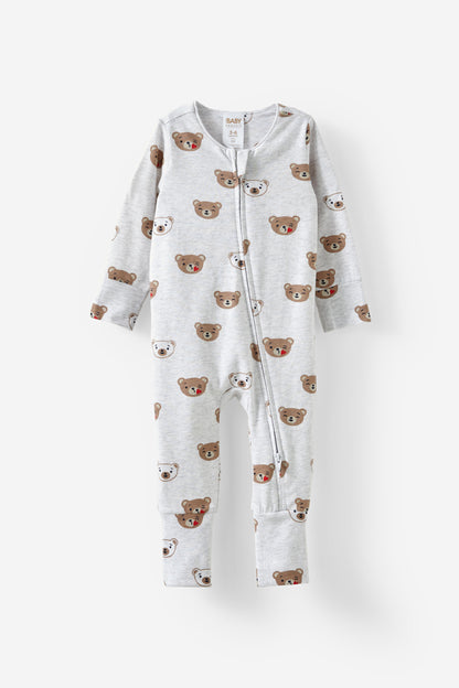 Growie Long Sleeve Zip Romper