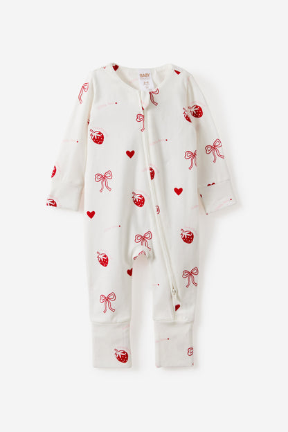 Growie Long Sleeve Zip Romper