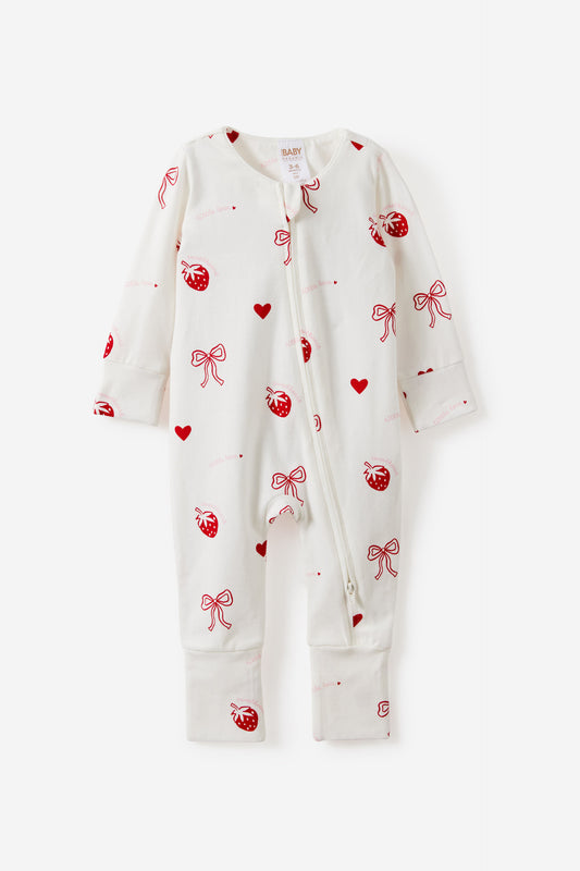 Growie Long Sleeve Zip Romper