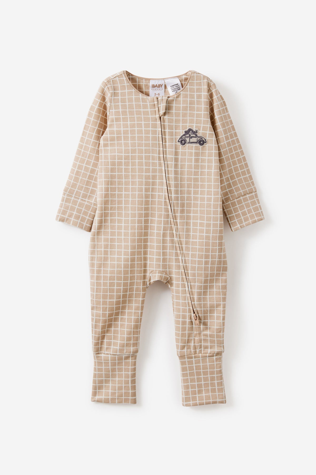 Growie Long Sleeve Zip Romper