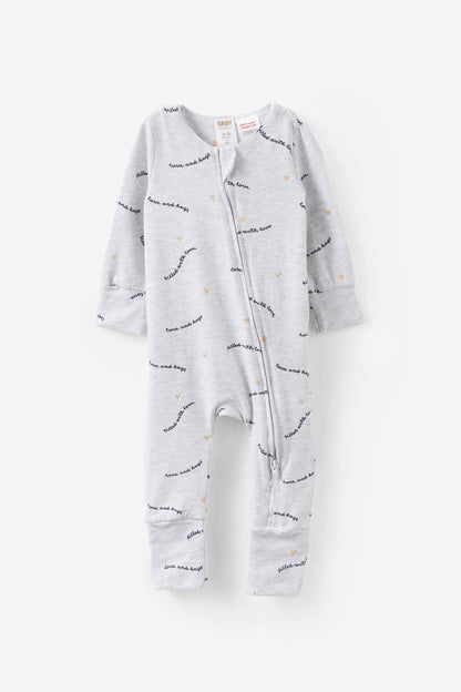 Growie Long Sleeve Zip Romper
