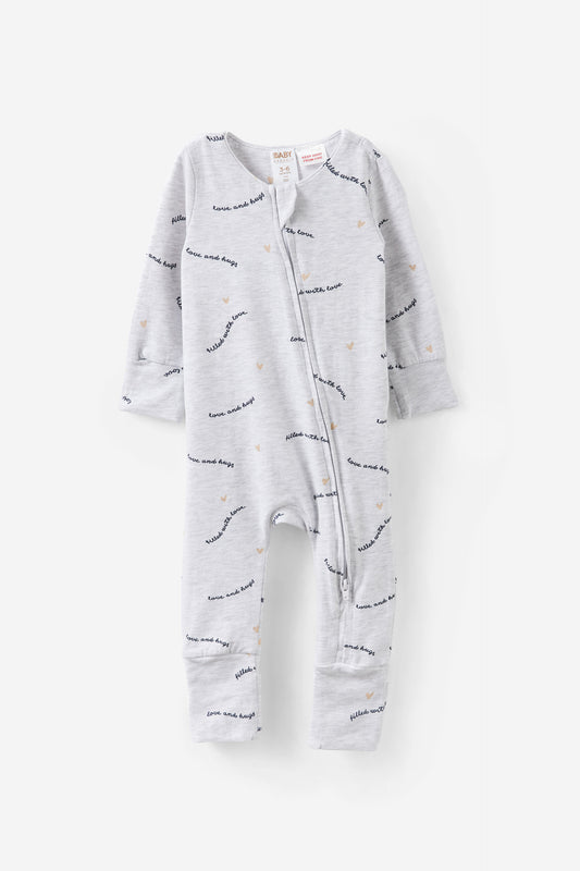 Growie Long Sleeve Zip Romper