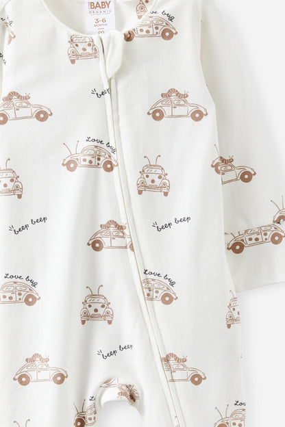 Growie Long Sleeve Zip Romper