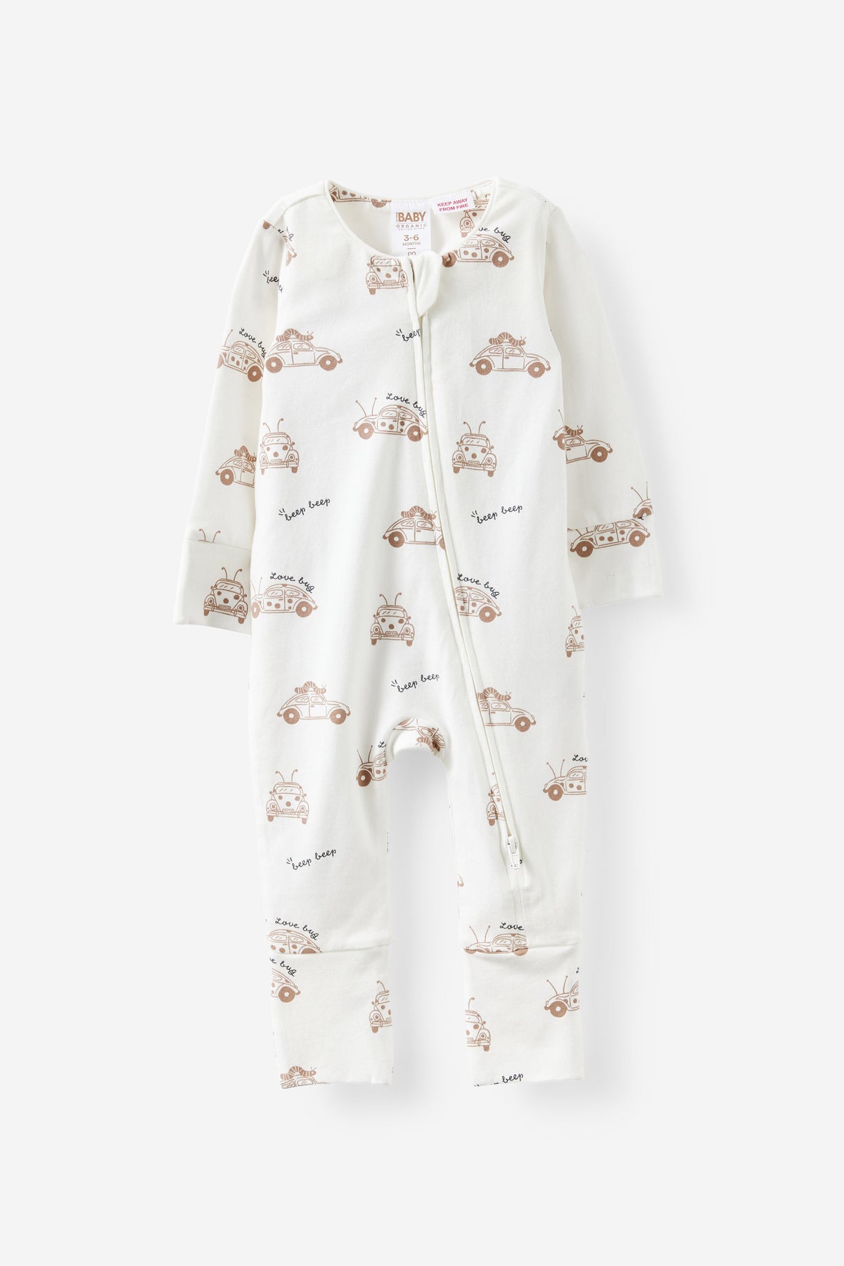 Growie Long Sleeve Zip Romper