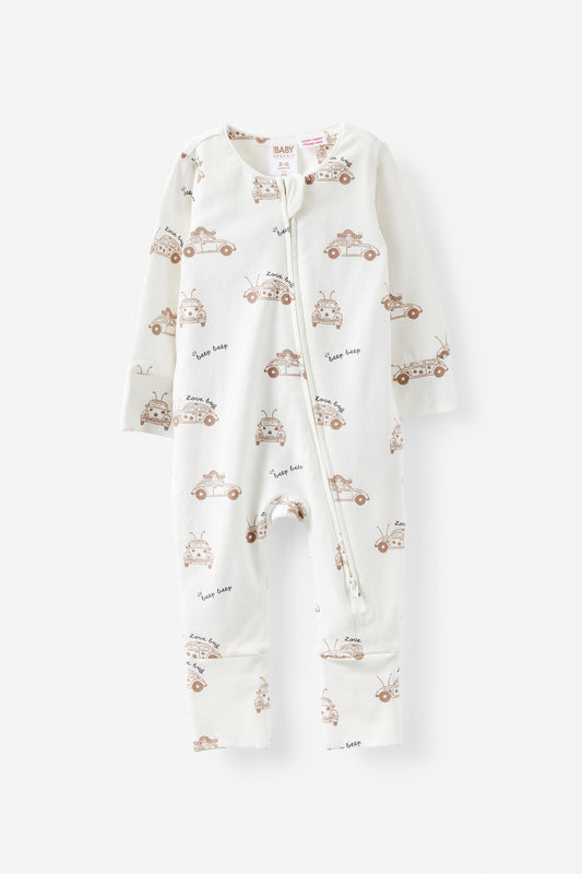 Growie Long Sleeve Zip Romper