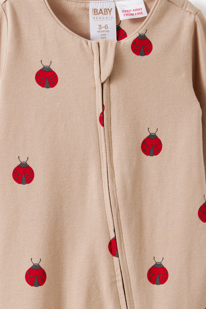 Growie Long Sleeve Zip Romper