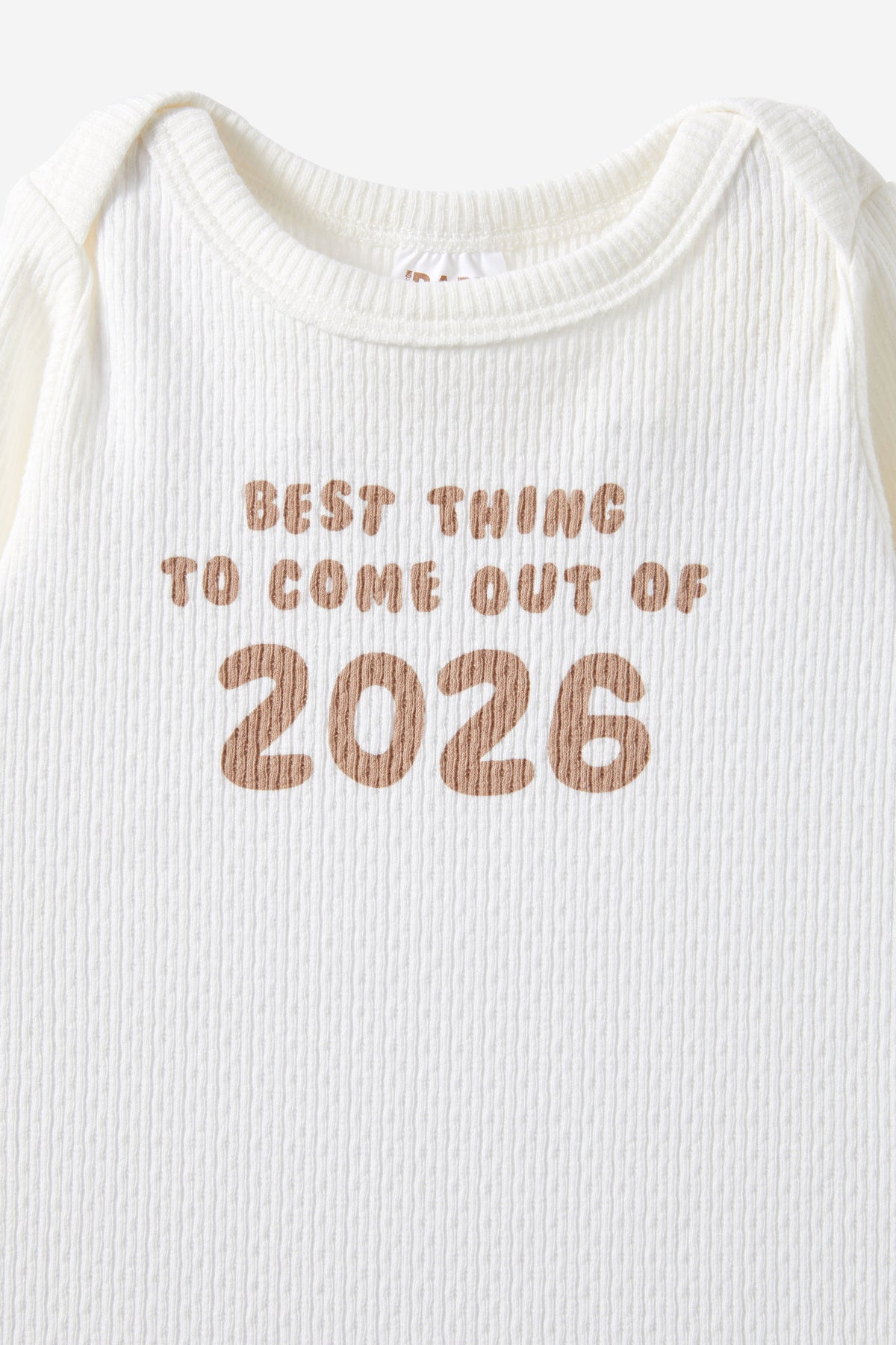 Organic Pointelle Long Sleeve Bubbysuit