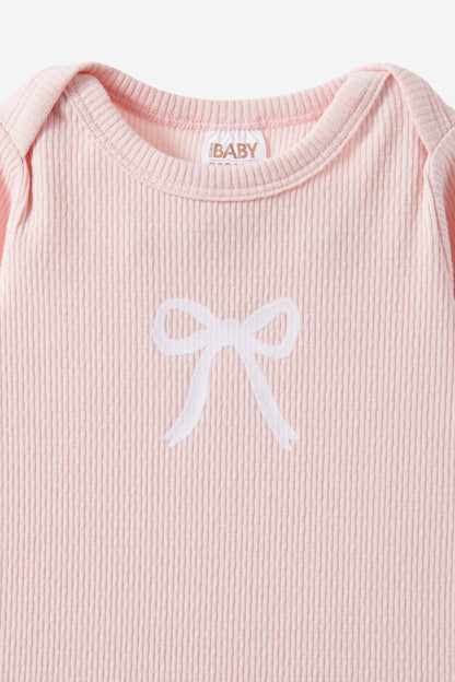 Organic Pointelle Long Sleeve Bubbysuit