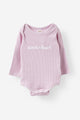 Organic Pointelle Long Sleeve Bubbysuit