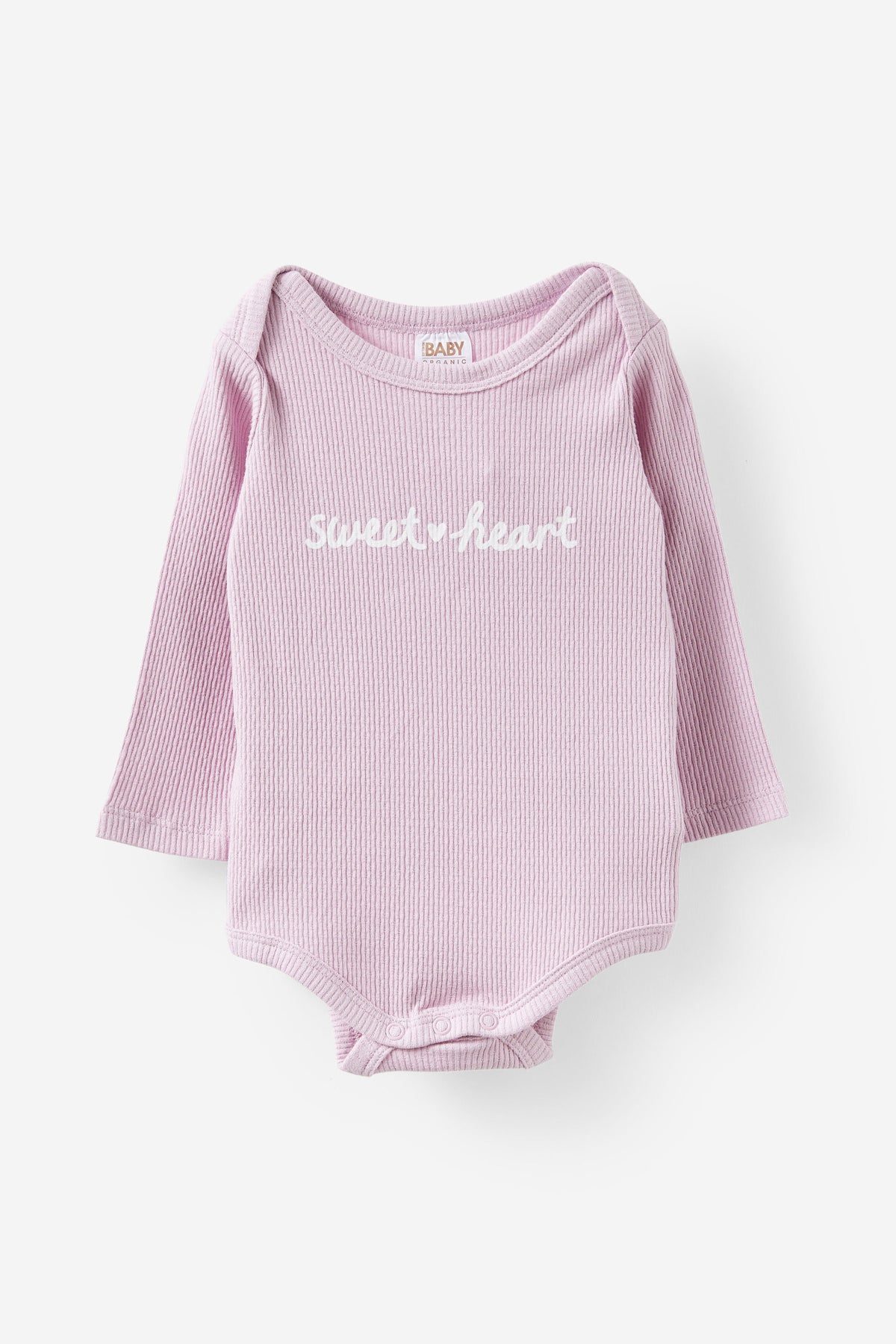 Organic Pointelle Long Sleeve Bubbysuit