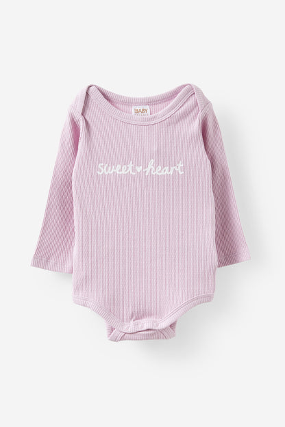 Organic Pointelle Long Sleeve Bubbysuit