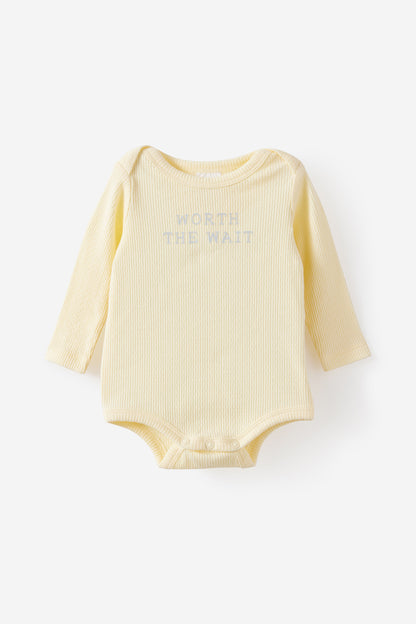 Organic Pointelle Long Sleeve Bubbysuit
