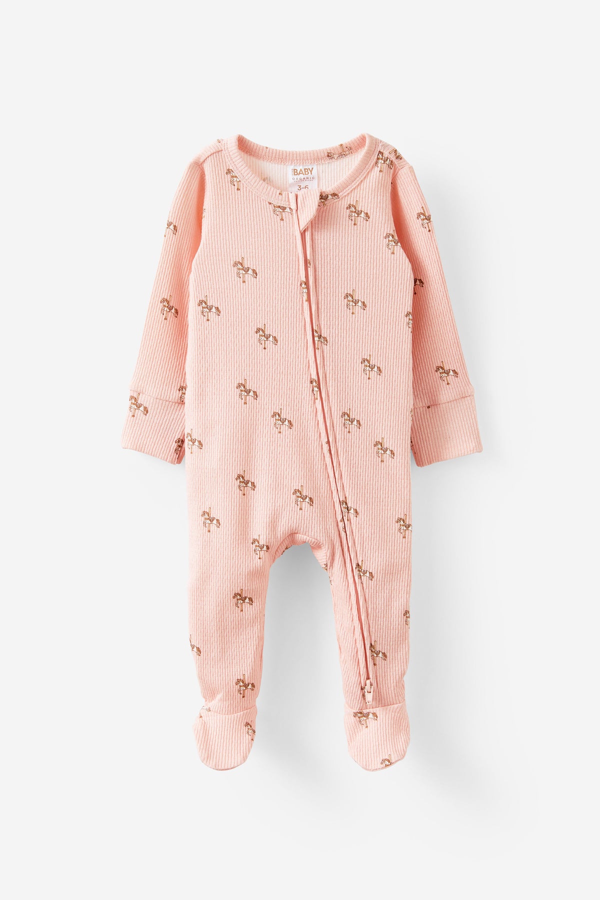 Littlie Organic Long Sleeve Zip Romper