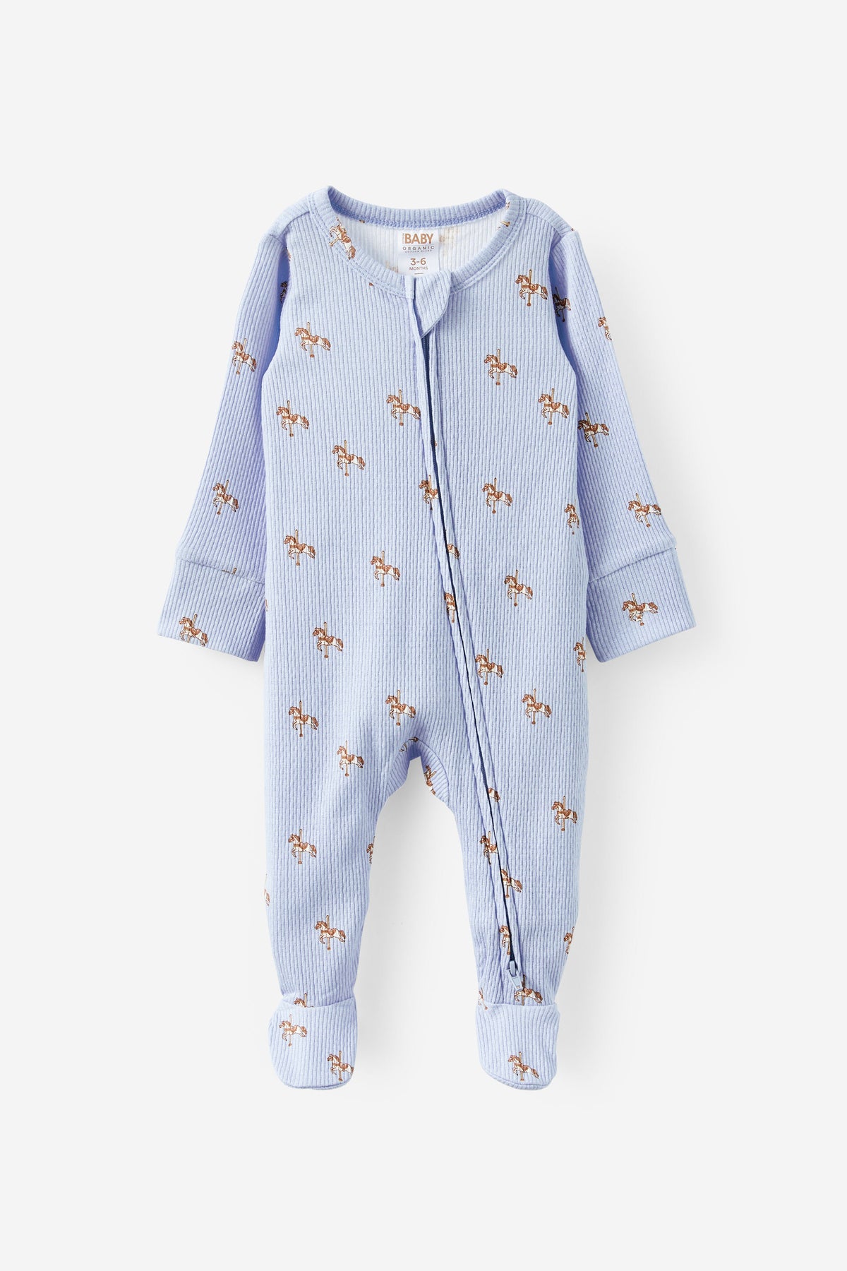 Littlie Organic Long Sleeve Zip Romper