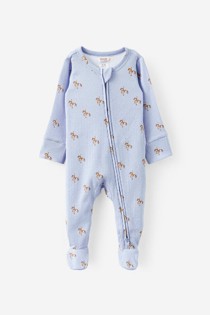 Littlie Organic Long Sleeve Zip Romper