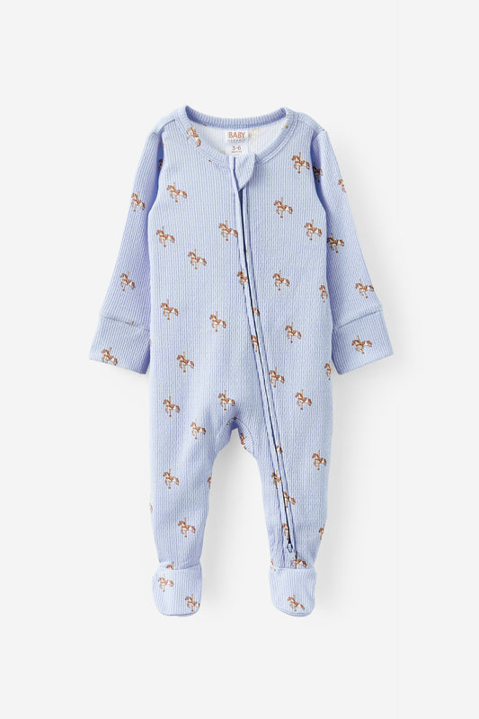 Littlie Organic Long Sleeve Zip Romper