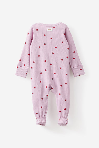Littlie Organic Long Sleeve Zip Romper
