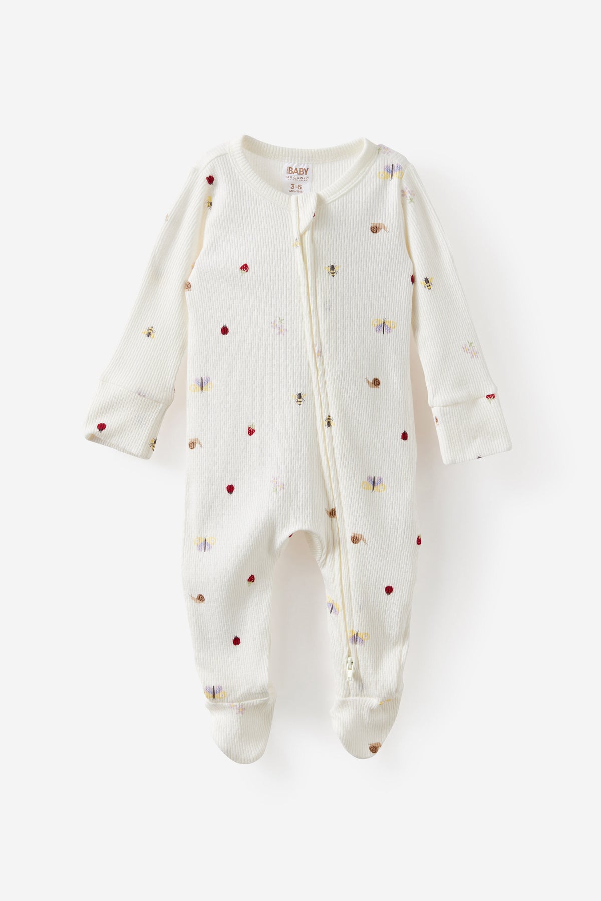 Littlie Organic Long Sleeve Zip Romper