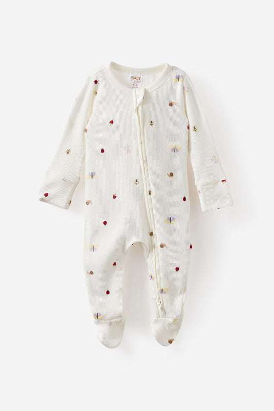 Littlie Organic Long Sleeve Zip Romper