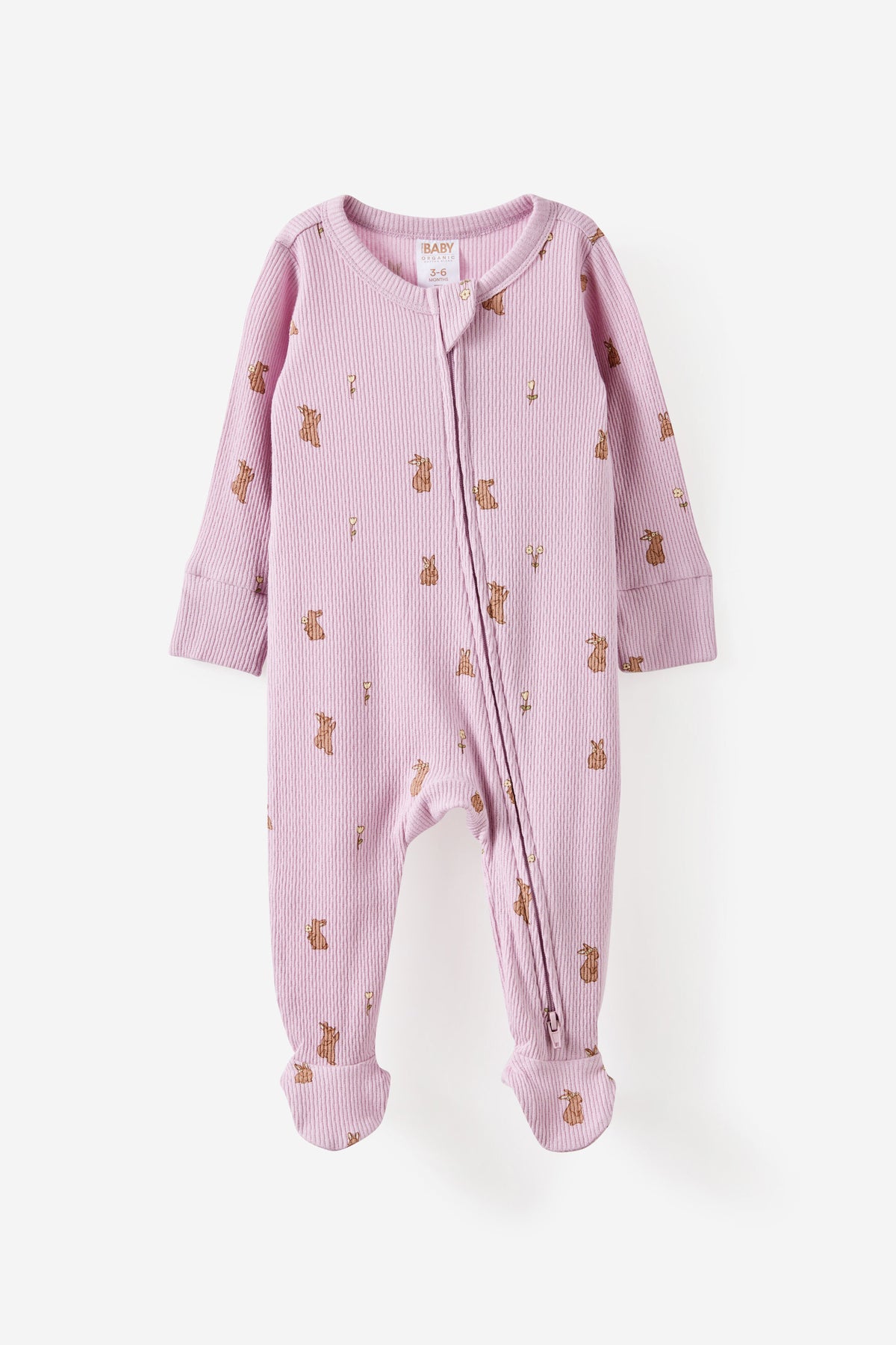 Littlie Organic Long Sleeve Zip Romper