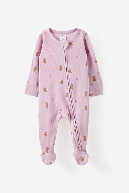 Littlie Organic Long Sleeve Zip Romper