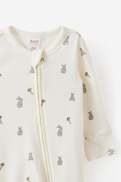 Littlie Organic Long Sleeve Zip Romper