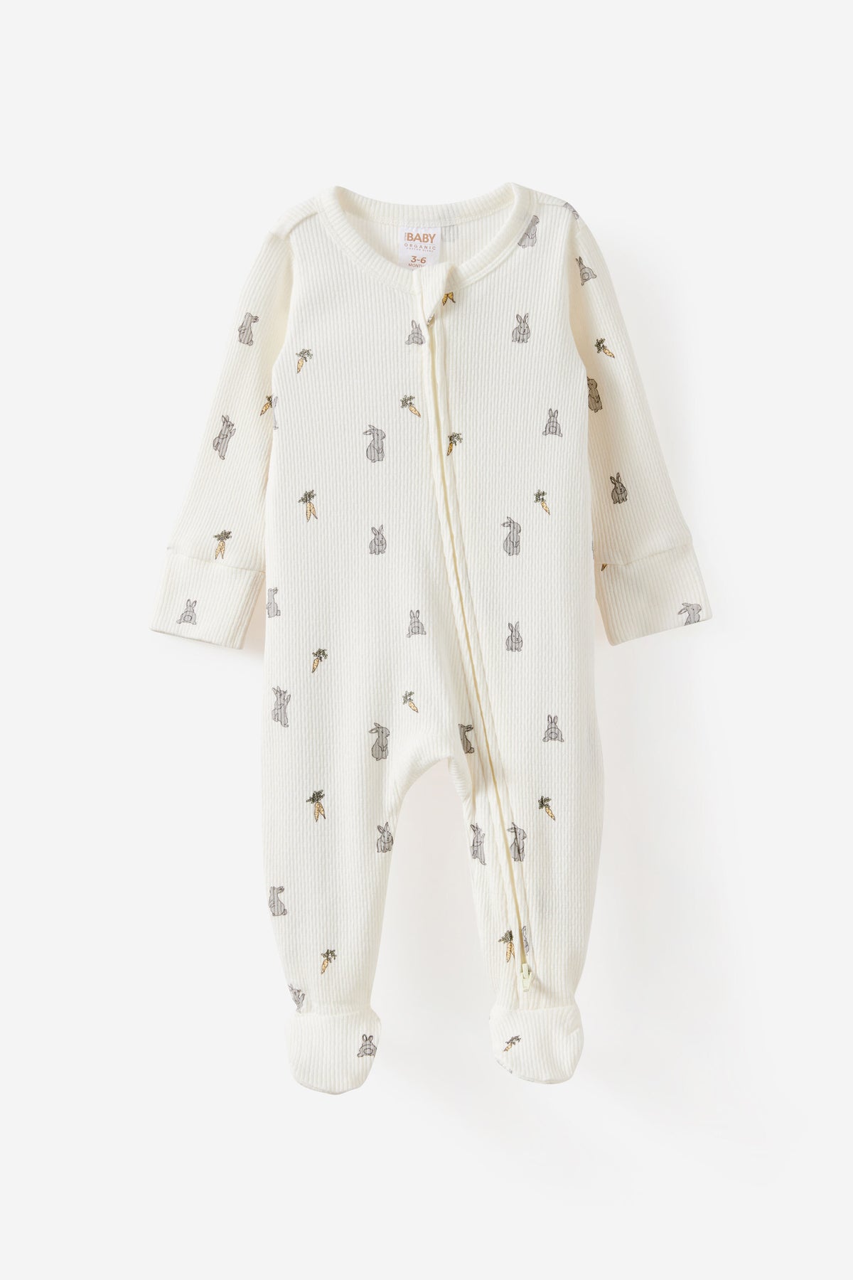 Littlie Organic Long Sleeve Zip Romper