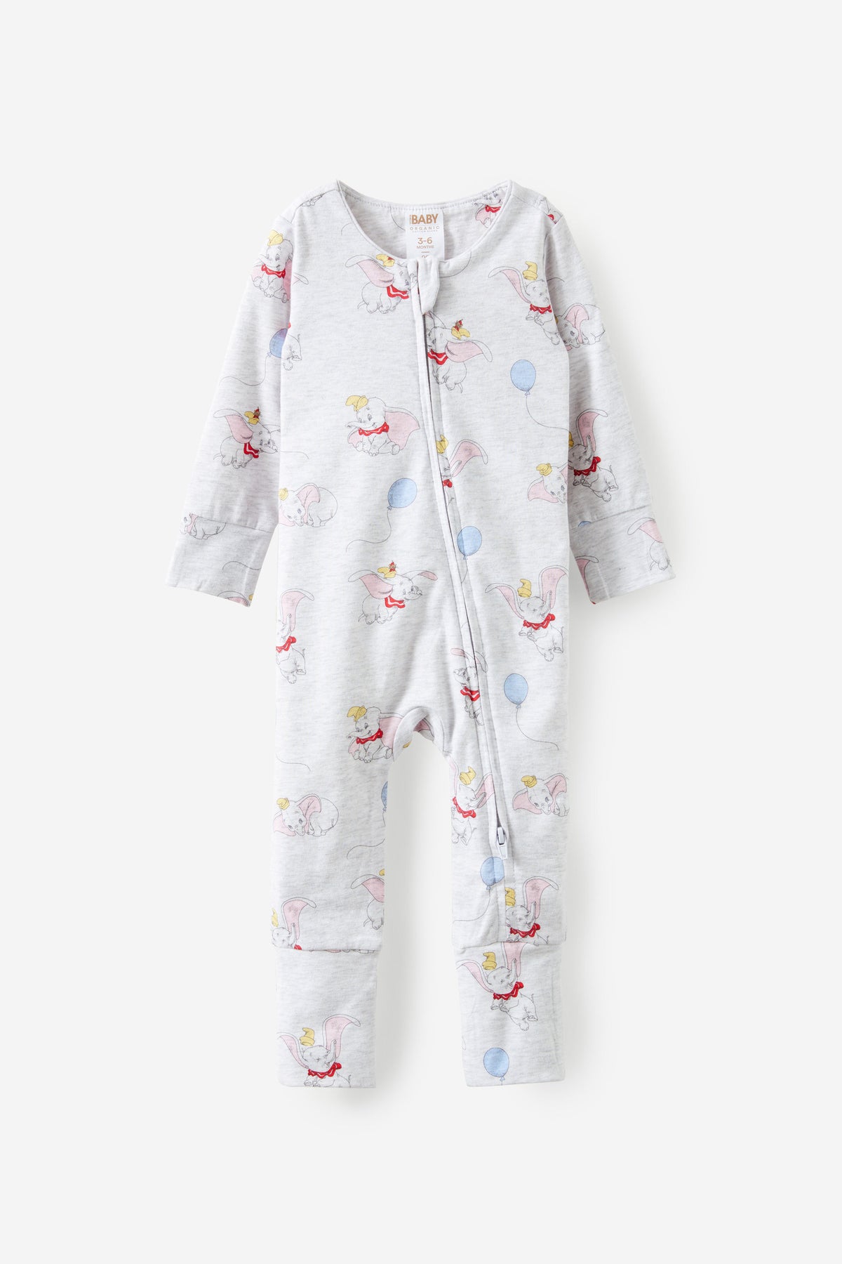 Dumbo Disney Long Sleeve Zip Romper