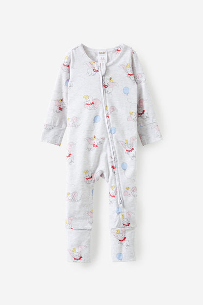 Dumbo Disney Long Sleeve Zip Romper