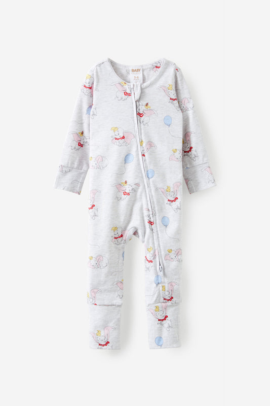 Dumbo Disney Long Sleeve Zip Romper