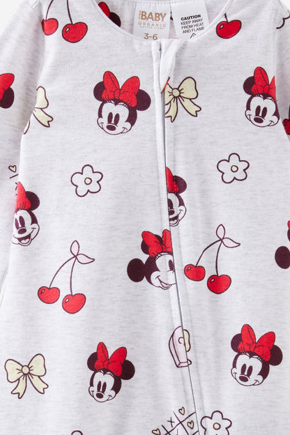 Mickey Mouse Disney Long Sleeve Zip Romper