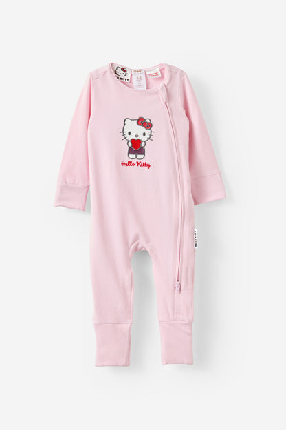 Hello Kitty Sanrio Long Sleeve Zip Romper